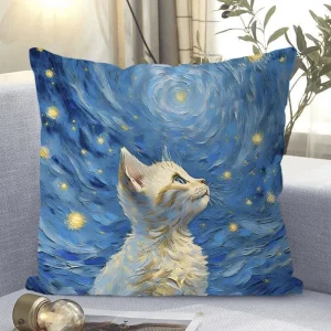 "Van Gogh - Style Impressionist Art Throw Pillow Cover"