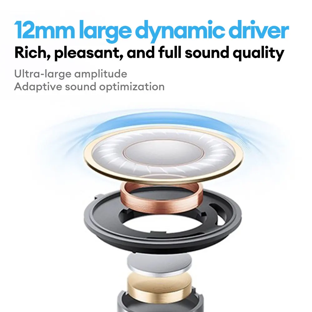 New Lenovo LE209 Wireless Bluetooth Earphone ANC Noise Reduction HiFi Music Bluetooth Headphone 30H Battery Life Gaming Headset - الصورة 4