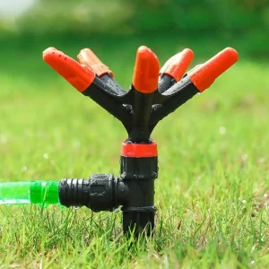 360-degree Rotating 5-nozzle Automatic Sprinkler For Watering Flowers, Vegetables, Water Pipes, Garden Lawn Irrigation Ground