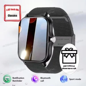2026 Women Smart Watch Fitness Clock Sports Heart Monitor Smartwatch Bluetooth Call Music Playback 1.83'' Surprise Gift Watches