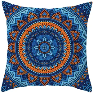 Mandala Print Square Pillowcase Home Decor Car Sofa Cushion Cover