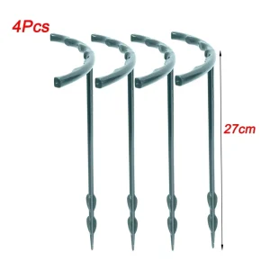2/6Pcs Plant Support Pile Stand Semicircle Frame Fixed Rod Holder Gardening Arrangement Flower Vine Climbing Bracket Bonsai Tool