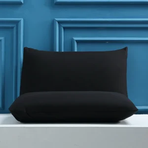2pcs Solid Color Pillowcases (No Pillow Insert), Soft Brushed Microfiber Envelope Pillowcases, Machine Washable Wrinkle Free Bre