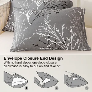 2pcs/4pcs Floral Pattern Pillow Cover Set (Pillow Inner Not Included), Soft & Comfortable, Suitable For All Seasons