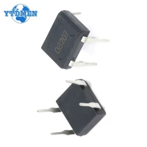 20pcs/box Bridge Rectifier DB207 DIP4 1000V 2A DB207S Power Diode Rectifiers Electronic Components IC
