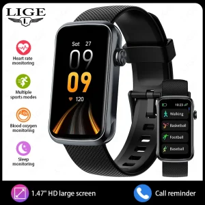 LIGE New Smart Watches Women IP68 Waterproof Luxury Sports Bracelet Heart Rate Blood Oxygen Ladies Gift Alarm Clock Smartwatch