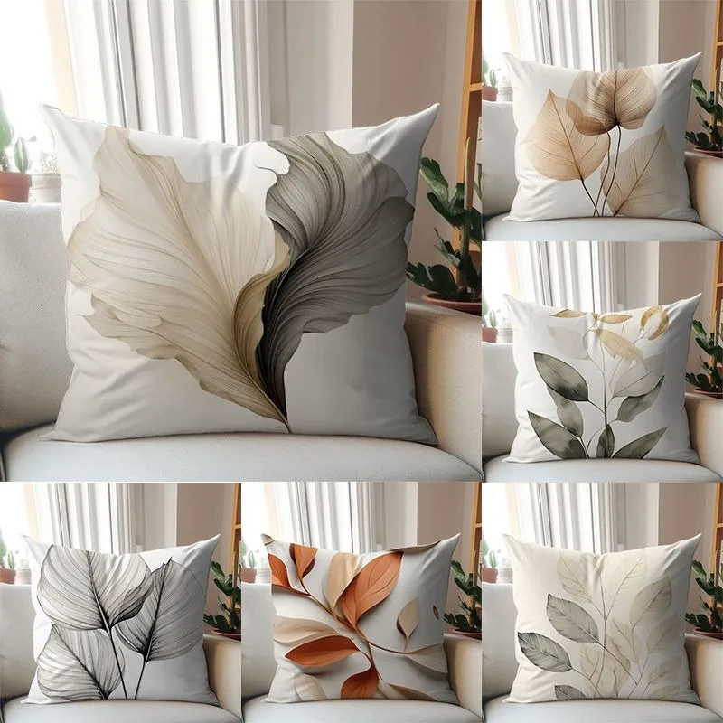 Nordic style universal minimalist Chinese style sofa throw pillow cover, living room backrest pillow cover - Image 2