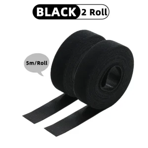 5m/roll Cable Ties Reusable Loop Bundle Self Adhesive Fastener Clip Wire Holder Management DIY Accessories Nylon Strap Organizer