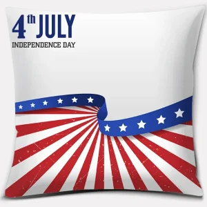 American Independence Day Series LOVE USA Printed Square Home Decoration Pillowcase Cojines Decorativos Para Sofá Akcesoria Kuch