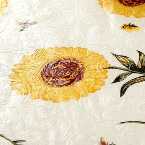 1pc PVC Round Table Cloth 152cm 180cm For 4/6 Seaters New Year Dining Table Cover Waterproof Oilproof Floral Printed Tablecloths