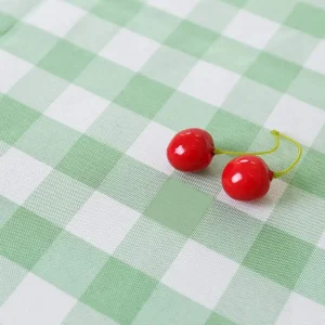 Tablecloth Round Green and White Table Cloth Plaid Table Cover for Party Camping Picnic Wedding Circle Tablecloth Diameter