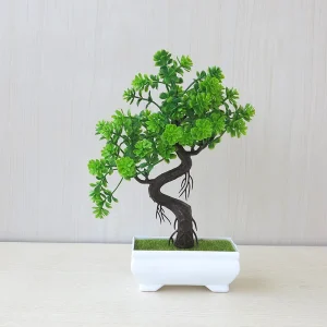 Fake Plant Potted Artificial Plants Decoration Potted Bonsai Small Tree Pot zen Garden Ornaments Table Home Room Decoration
