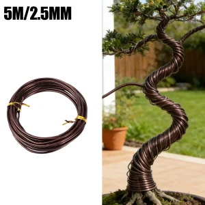 Aluminum Plant Training Wire Multi Purpose Flexible Black Rolls Gardening Bonsai Support Strong Bendable Vine Flower Home Tool