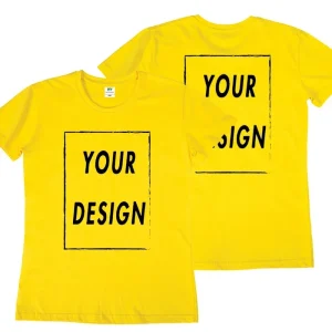Bestseller Custom T-Shirt: Design Your Own Front & Back | Premium Unisex Tee for Couples, Teams & Events