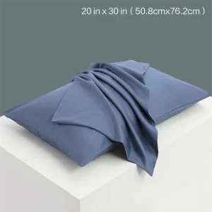 1pc Solid Color Pillow Cover 20 in x 30 in (50x76cm) Rectangular White Pillowcase Bedding Pillow Case