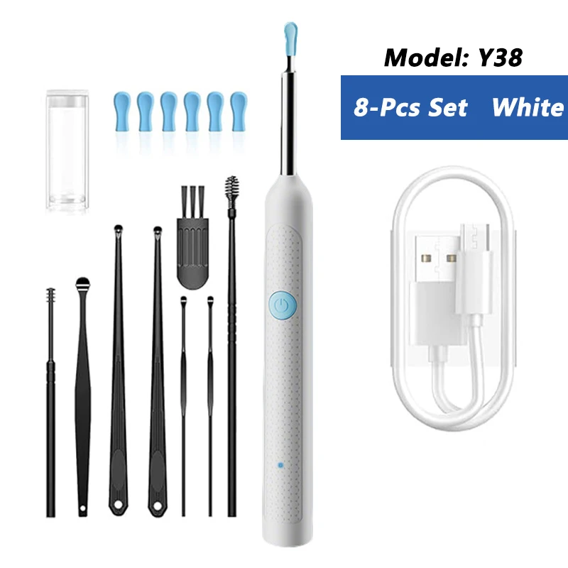 Visual Ear Wax Cleaner with Camera Safe Earwax Removal Endoscope with 5M Camera Luminous Otoscope Ear Cleaning Tools Ear Care - Image 10