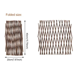Garden Trellis Expanding Willow Trellis Plant Support Plant Climbing Lattice Yard Fence Decoration Ornaments for Garden Hot Sale