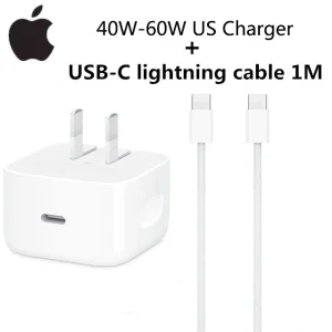 2025 Original 40W-60W USB-C Power Adapter For iphone 17 16 Pro Max Type C fast charger for Apple Cable for iPhone 15 Plus