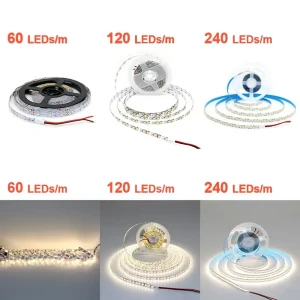 24V 12V LED Strip 2835 120LEDs/m Home Lamp Strip Pink Red Ice Blue Green Golden Yellow Orange Flexible Waterproof Soft Lamp Bar