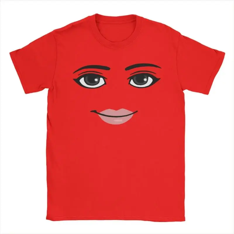 Novelty Robloxs Face Game Meme Graphic T Shirts Men Women Fashion Short Sleeve T-shirts Unisex High Quality Tops - Image 4