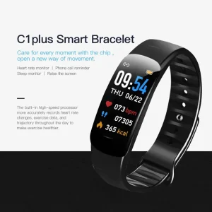 Lenovo Smart Watch C1 Plus 5.3Bluetooth Step Counting Sports Bracelet Fitness Tracker Heart Rate Blood Pressure Sleep Men Women