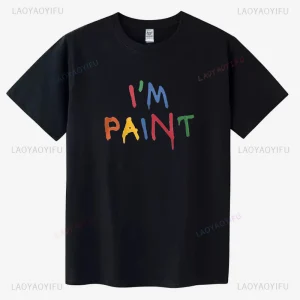 I Love To Finger Paint I'm Paint Couples Matching Graphic T Shirts Funny Husband Wife Boyfriend Girlfriend Cotton T-shirt Casual