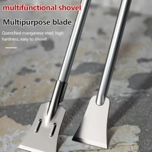 Ultra-Thin Flat Shovel Cement Trough Shovel Manganese Steel Scraping and Putty Knife, Siding Scraper for Home and Industrial
