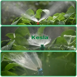 KESLA 100PCS 90-360° Male Barbed Refraction Micro Nozzles Garden Greenhouse Drip Irrigation Sprinkler Atomized Sprayer Watering