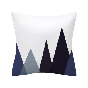 Geometry Cushion Cover 45x45 Polyester Pillowcase Decorative Sofa Cushions Pillowcover Home Decor Black Yellow Blue Pillow Cases