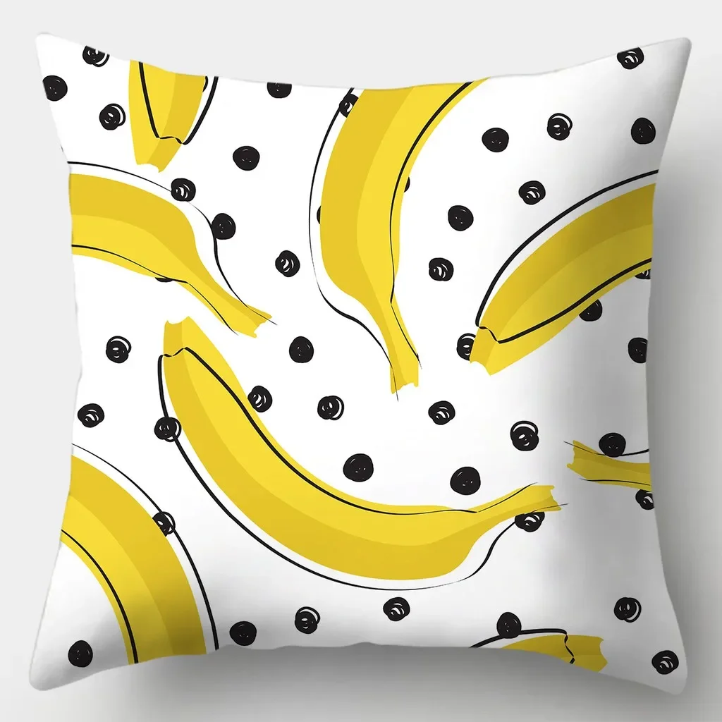 Yellow series Pillowcase 45cmX45cm Square Sofa Pillow Cover Creative Sun Flower Cushion - الصورة 24
