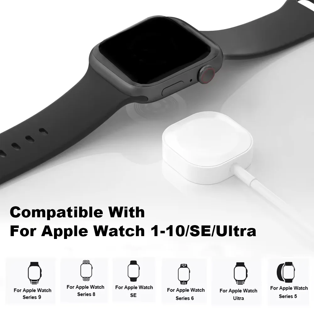 New Magnetic Wireless USB A Fast Charger Type C Charging Cable For Apple Watch Series 10 9 8 7 6 5 4 3 2 1 Ultra Edition iWatch - الصورة 2