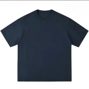 300g Thick Combed Cotton Round Neck T-shirt, Solid Color Loose Fit Simple and Casual Basic Style Suitable for Both Men and Women