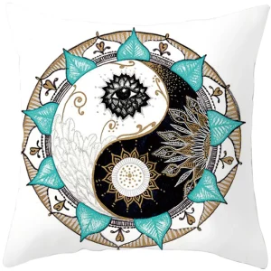 Mandala Print Square Pillowcase Home Decor Car Sofa Cushion Cover