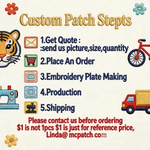 Custom Embroidery Patches With Your Logo Design Customized Embroidered Path Iron on Sew on Garment Personalized Military Badges