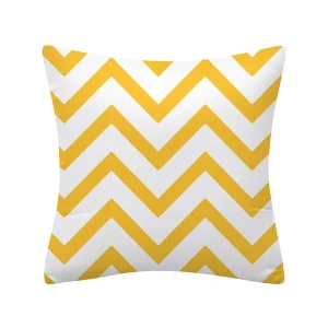 Geometry Cushion Cover 45x45 Polyester Pillowcase Decorative Sofa Cushions Pillowcover Home Decor Black Yellow Blue Pillow Cases