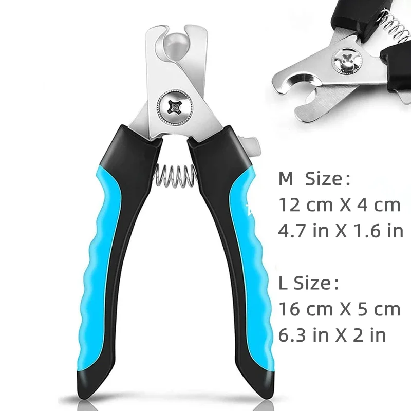 Professional Pet Nail Clipper with Safety Guard Stainless Steel Scissors Cat Dog for Claw Care Grooming Supplies Size Fits - Image 8