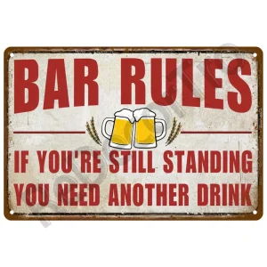 Vintage Home Decor Whiskey Metal Sign Plaque Pub Retro Alcohol Tin Sign Beer Wall Art For Bar Pub Club Man Cave Decorative Plate