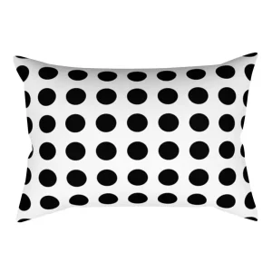 Black and White Striped Geometric Rectangle Pillow Cover Cushion Home Decor Bedroom Living Room Fashion Design