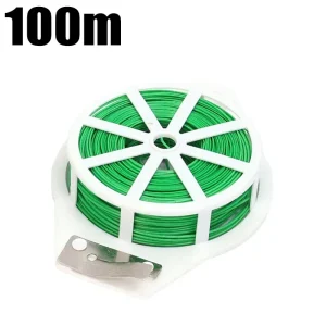 Garden Plant Twist Ties Reusable Flower Plant Climbing Cane Supports Strap Self-cutting Iron Wires Support Fixed Cable Tie Tools