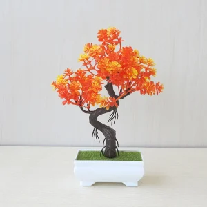 Fake Plant Potted Artificial Plants Decoration Potted Bonsai Small Tree Pot zen Garden Ornaments Table Home Room Decoration