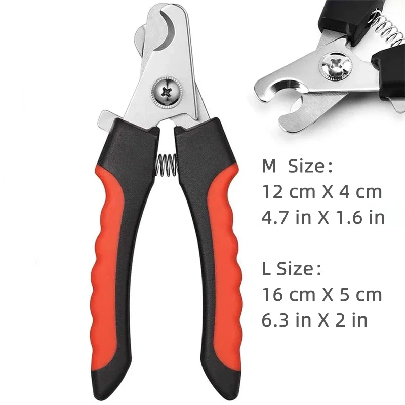 Professional Pet Nail Clipper with Safety Guard Stainless Steel Scissors Cat Dog for Claw Care Grooming Supplies Size Fits - Image 7