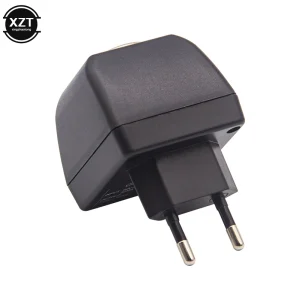 1PC AC Adapter with Car Socket Auto Charger EU Plug 220V AC To 12V DC for Car Electronic Devices Use At Home