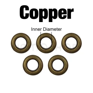 100 Sets 4mm Metal Eyelet Grommet With Washer Round Eye Rings For Leathercraft Repair Shoes Bag Clothing Belt Hat Accessories