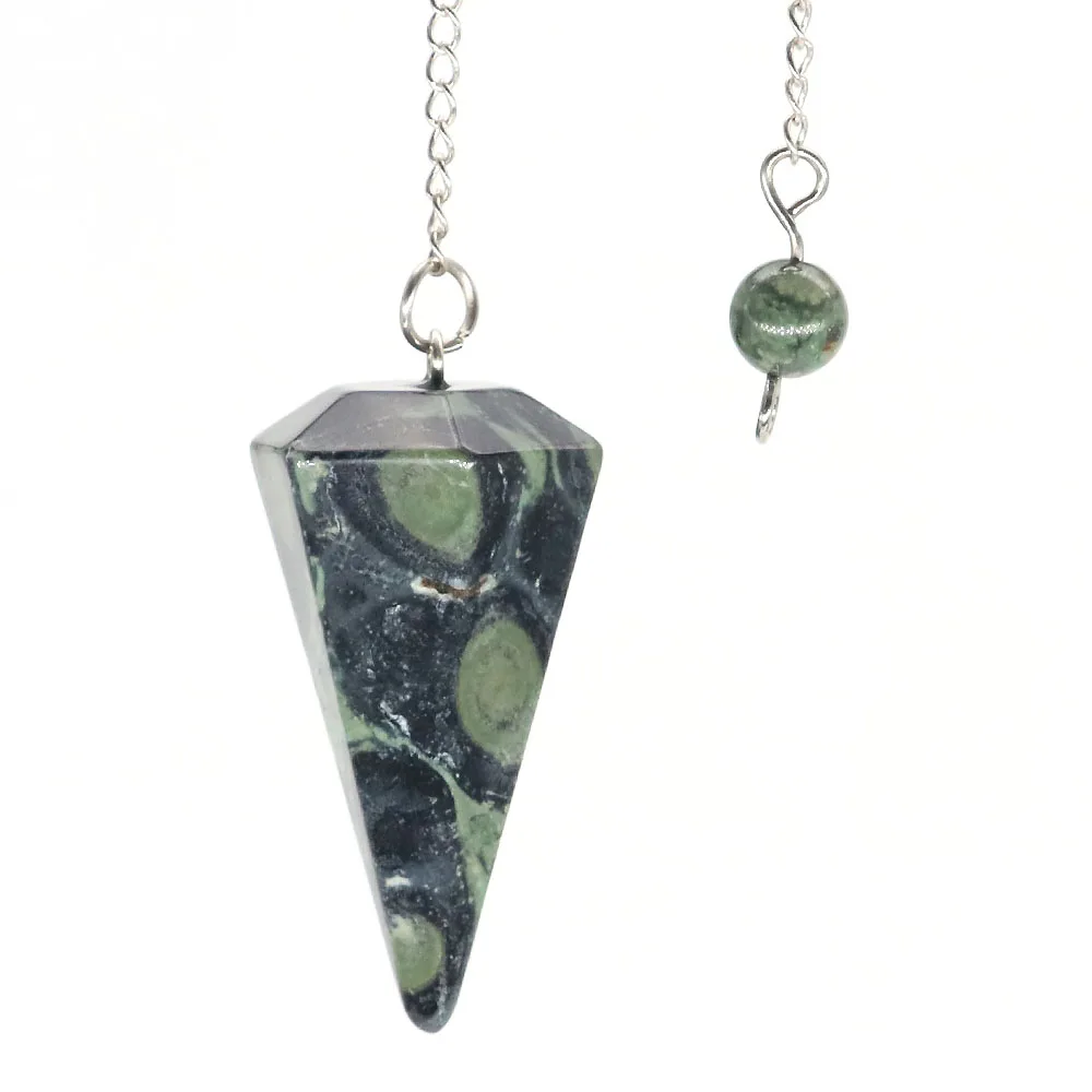 Natural Crystal Pendulums for Divination Dowsing Amethyst Pink Quartz Pendulum Reiki Healing Gem Stone Pendant Pendulos - الصورة 9