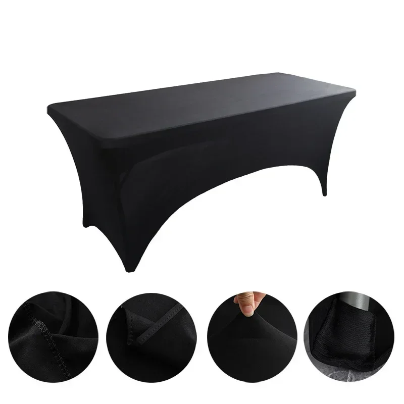 6FT 8FTSpandex Tablecloth High Stretch Wedding Hotel Birthday Table Cover for 4ft 5ft 6ft 8ft Folding Table Cocktail Tablecloth - Image 12