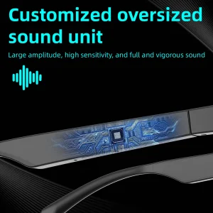 New Electronic Smart Glasses Music Control Wireless Phone Answer Waterproof Sunglasses Anti-UV Camping Cycling for Men Women
