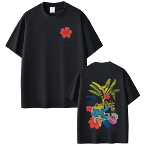 Rapper Bad Bunny T-shirt Debi Tirar Mas Fotos DTMF World Tour T Shirts Women Fashion Vintage Hip Hop T-shirts Streetwear
