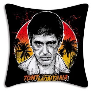 Hot Classic Movie Scarfaces Pillow Covers Cartoon Sofa Decorative Home Double-sided Printing Short Plush Cute Cushion Cover