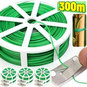 Garden Plant Twist Ties Reusable Flower Plant Climbing Cane Supports Strap Self-cutting Iron Wires Support Fixed Cable Tie Tools