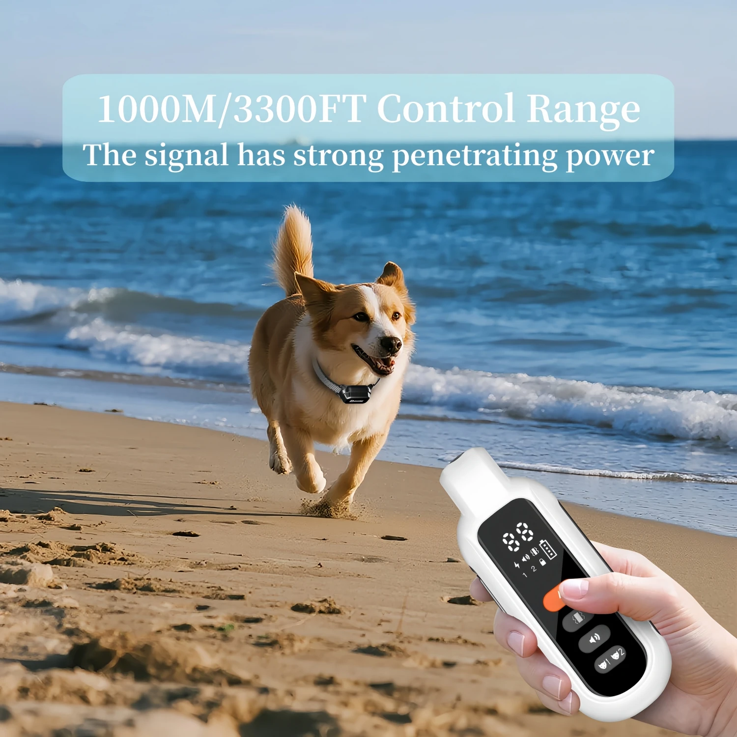 3300FT Electric Dog Training Collar Remote Control Waterproof Pet BehaviorFor 6-120lbs Puppy With Shock Vibration Anti-barking - الصورة 3